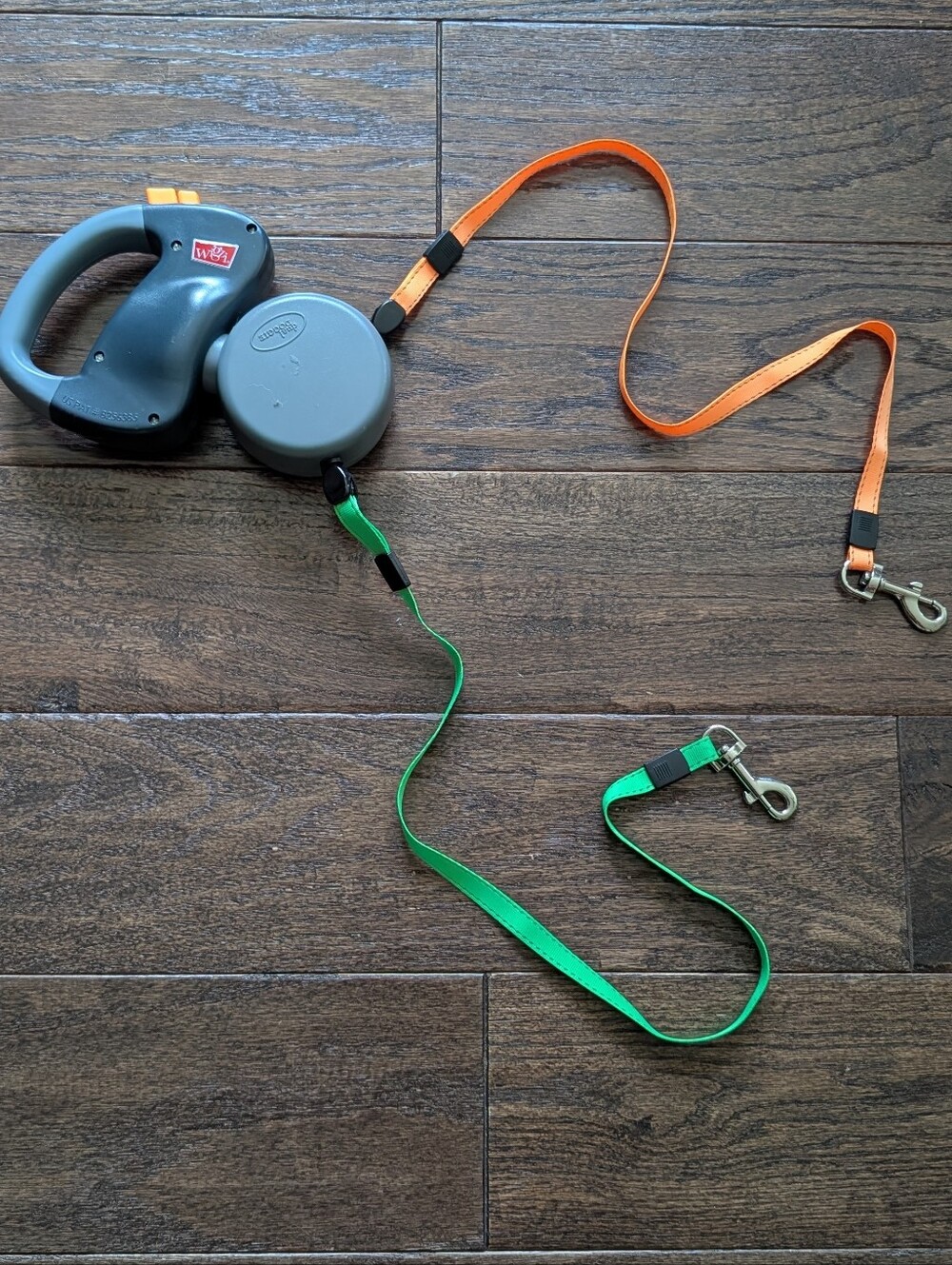 WGIZI Two Dog Retractable Leash with Spinner to Prevent Tangles